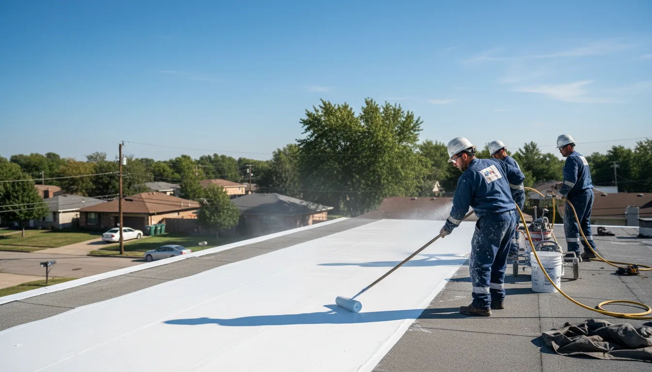 Commercial roof coating in Sanders, AZ near me